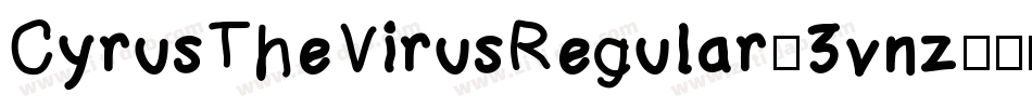 CyrusTheVirusRegular-3vnz字体转换