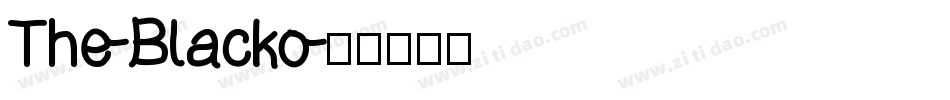 The-Blacko字体转换