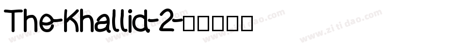 The-Khallid-2字体转换