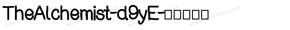 TheAlchemist-d9yE字体转换