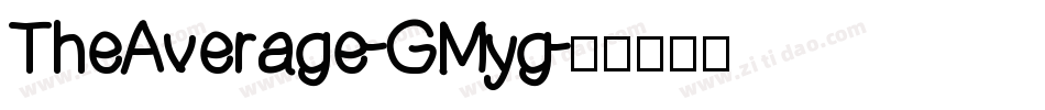 TheAverage-GMyg字体转换