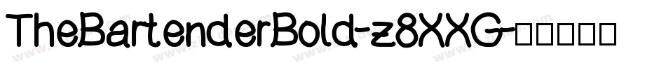 TheBartenderBold-z8XXG字体转换