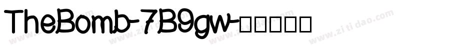 TheBomb-7B9gw字体转换