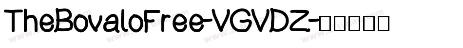 TheBovaloFree-VGVDZ字体转换