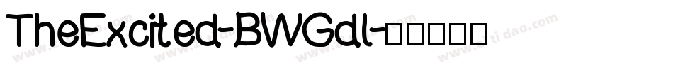 TheExcited-BWGdl字体转换 TheExcited-BWGdl字体转换