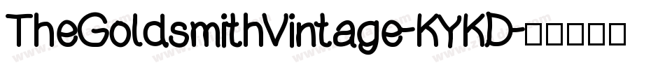 TheGoldsmithVintage-KYKD字体转换