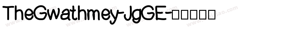 TheGwathmey-JgGE字体转换 TheGwathmey-JgGE字体转换