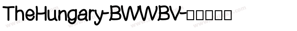 TheHungary-BWWBV字体转换