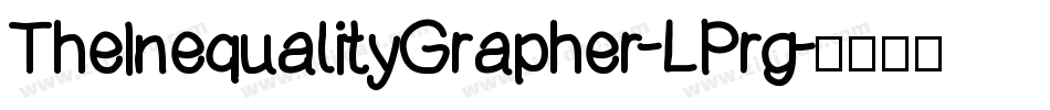 TheInequalityGrapher-LPrg字体转换