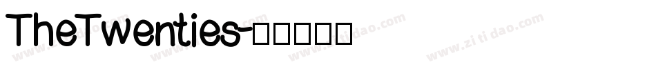 TheTwenties字体转换