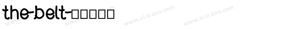 the-belt字体转换