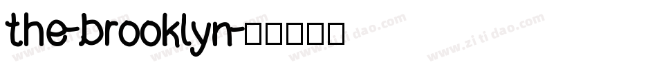 the-brooklyn字体转换