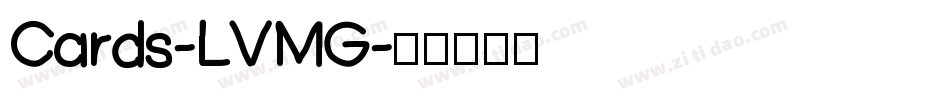 Cards-LVMG字体转换