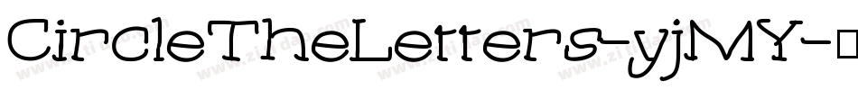 CircleTheLetters-yjMY字体转换