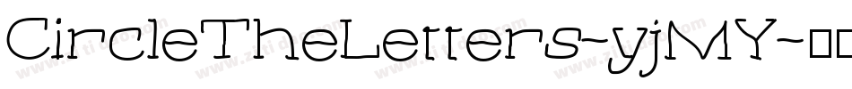 CircleTheLetters-yjMY字体转换