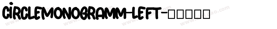 CircleMonogramm-Left字体转换
