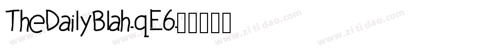TheDailyBlah-qE6字体转换
