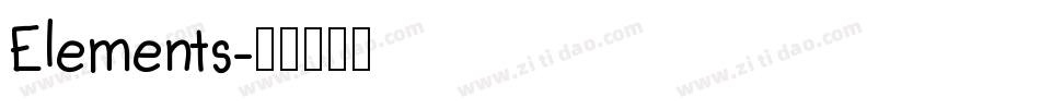 Elements字体转换