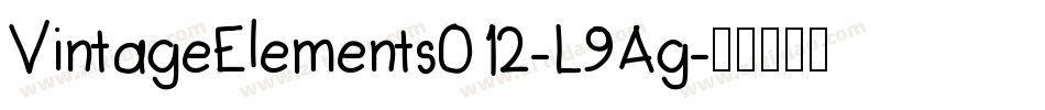 VintageElements012-L9Ag字体转换