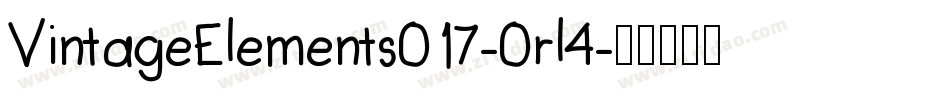VintageElements017-0rl4字体转换