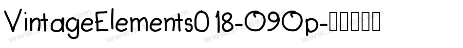 VintageElements018-O9Op字体转换