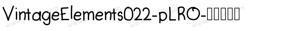 VintageElements022-pLRO字体转换