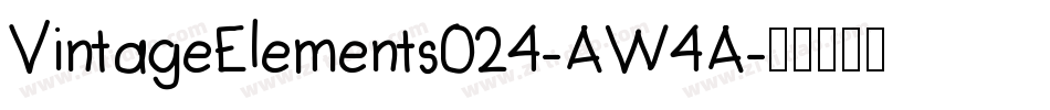 VintageElements024-AW4A字体转换