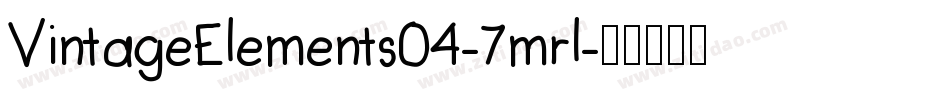 VintageElements04-7mrl字体转换