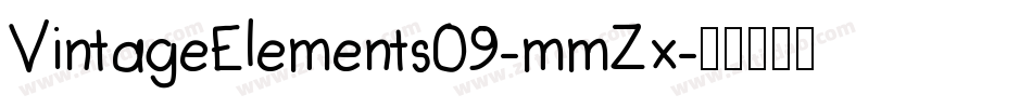 VintageElements09-mmZx字体转换