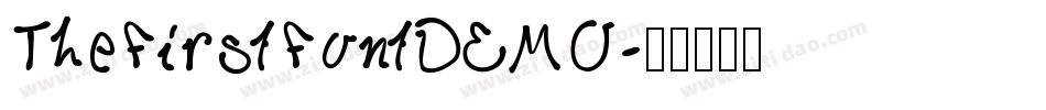 TheFirstFontDEMO字体转换