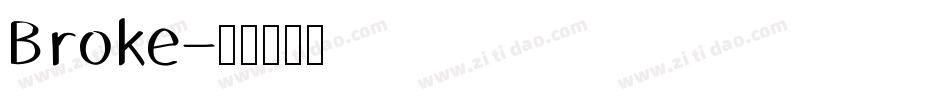 Broke字体转换