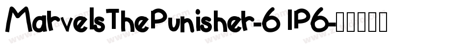 MarvelsThePunisher-61P6字体转换