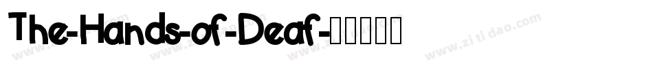 The-Hands-of-Deaf字体转换