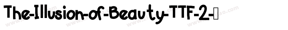 The-Illusion-of-Beauty-TTF-2字体转换