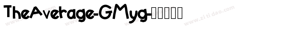 TheAverage-GMyg字体转换