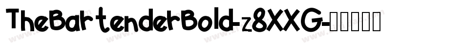 TheBartenderBold-z8XXG字体转换