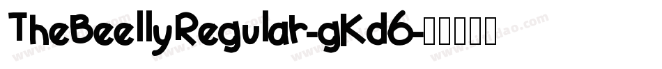 TheBeellyRegular-gKd6字体转换