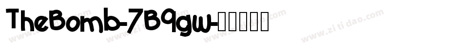TheBomb-7B9gw字体转换