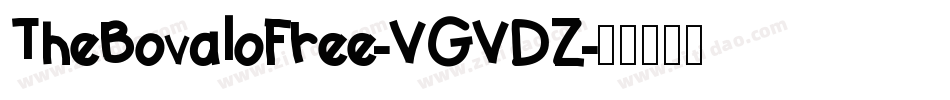 TheBovaloFree-VGVDZ字体转换