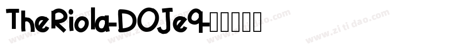 TheRiola-DOJe9字体转换