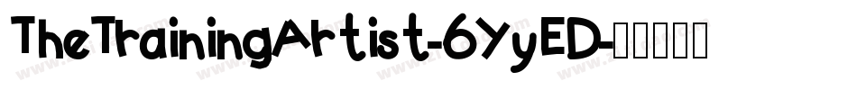 TheTrainingArtist-6YyED字体转换