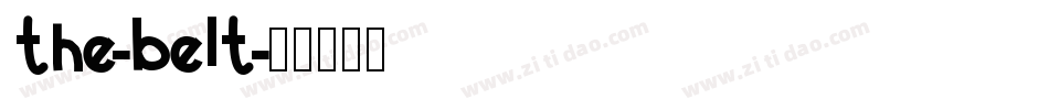 the-belt字体转换