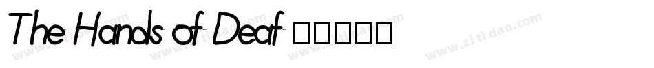 The-Hands-of-Deaf字体转换