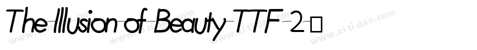The-Illusion-of-Beauty-TTF-2字体转换