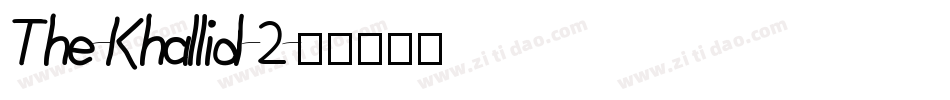The-Khallid-2字体转换