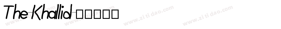 The-Khallid字体转换