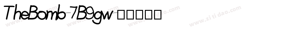 TheBomb-7B9gw字体转换