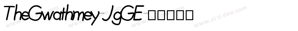 TheGwathmey-JgGE字体转换 TheGwathmey-JgGE字体转换