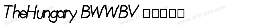 TheHungary-BWWBV字体转换