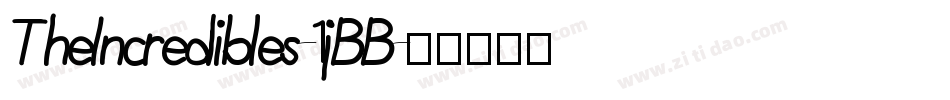 TheIncredibles-1jBB字体转换 TheIncredibles-1jBB字体转换